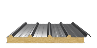 Кровельная сэндвич-панель (минеральная вата) 80 мм х 1000 мм