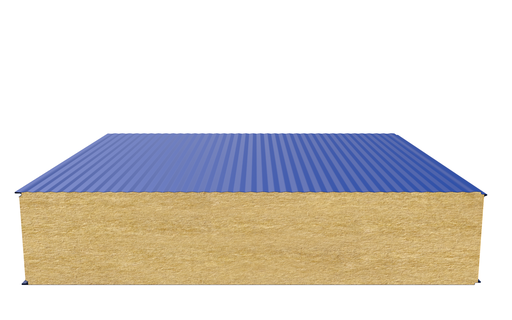 Стеновая сэндвич-панель (минеральная вата) 250 мм х 1000 мм (Волна)